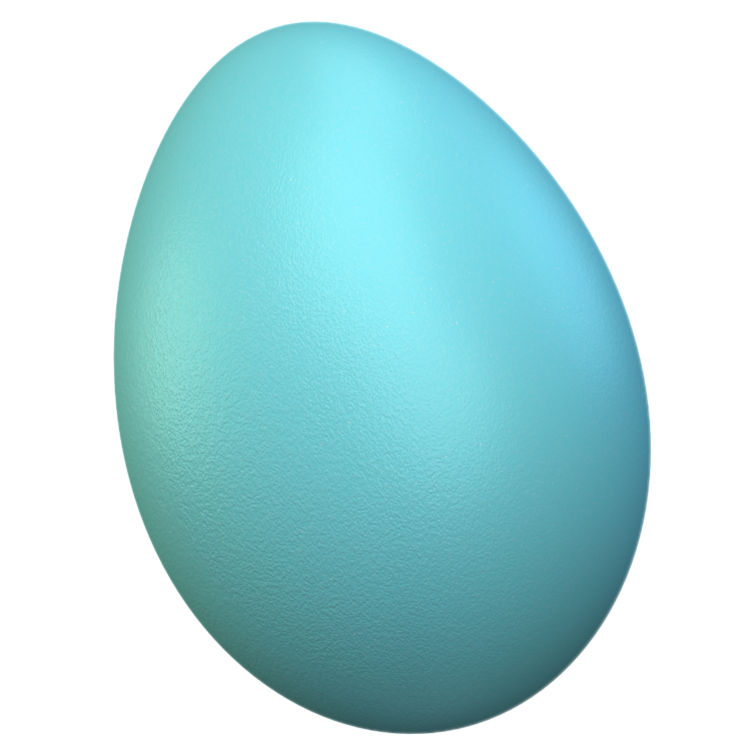 American Robin Egg (Turdus migratorius) 3D-printable files