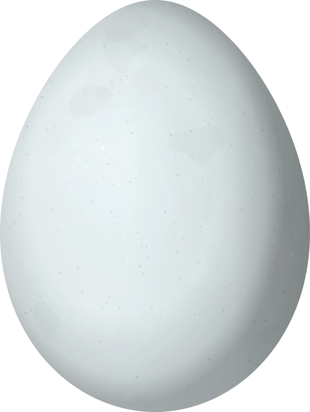 Illustration of an American Goldfinch (Spinus tristis) egg, 16.2 × 12.2 mm