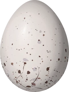 Illustration of a Black-capped Hemispingus (Kleinothraupis atropileus) egg, 21.1 × 15.9 mm