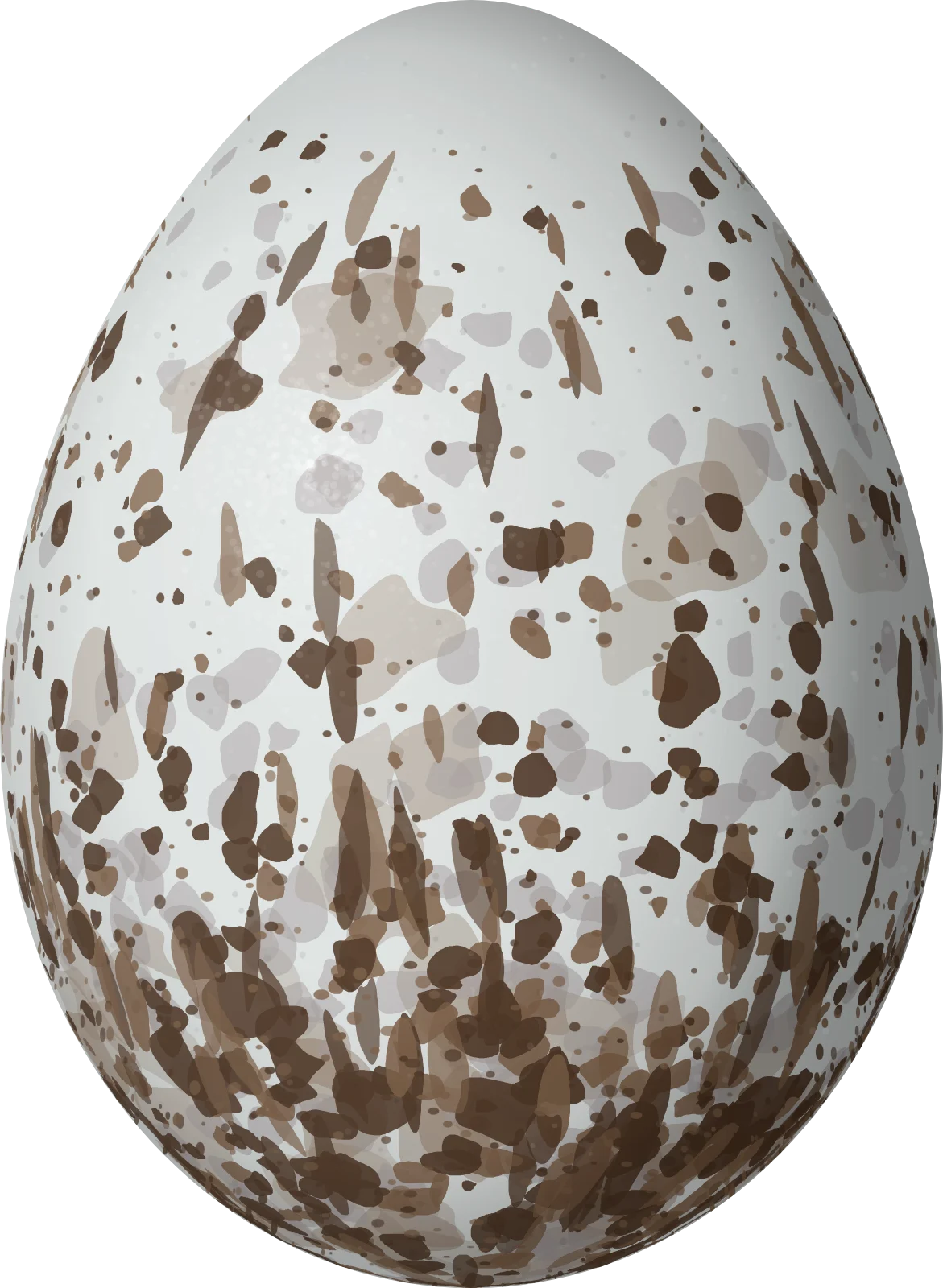 Illustration of a Black-headed Hemispingus (Pseudospingus verticalis) egg, 20.5 × 15 mm