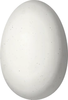 Illustration of a Blue-bearded Helmetcrest (Oxypogon cyanolaemus) egg, 15 × 10.2 mm