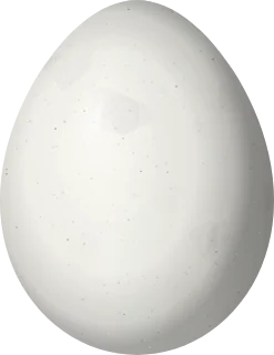 Illustration of a Blue Bunting (Cyanocompsa parellina) egg, 21.8 × 16.8 mm