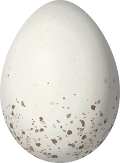 Illustration of a Blue-crowned Chlorophonia (Chlorophonia occipitalis) egg, 19 × 14 mm