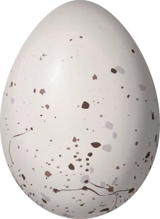 Illustration of a Buff-bridled Inca Finch (Incaspiza laeta) egg, 20.5 × 15 mm