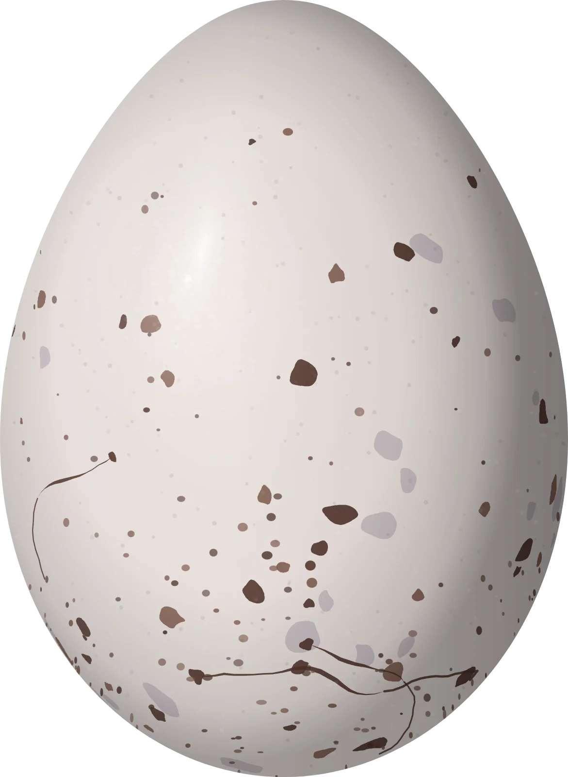 Illustration of a Buff-bridled Inca Finch (Incaspiza laeta) egg, 20.5 × 15 mm