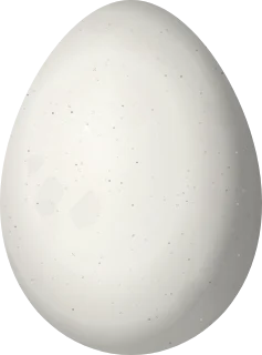 Illustration of a Buff-browed Foliage-gleaner (Syndactyla rufosuperciliata) egg, 23.6 × 17.5 mm