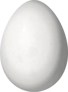 Illustration of a Caatinga Cacholote (Pseudoseisura cristata) egg, 26.8 × 19.8 mm