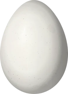 Illustration of a Campo Miner (Geositta poeciloptera) egg, 24.6 × 17.9 mm