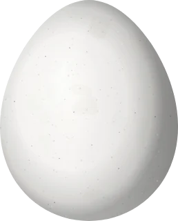 Illustration of a Chestnut-rumped Woodcreeper (Xiphorhynchus pardalotus) egg, 26 × 21 mm