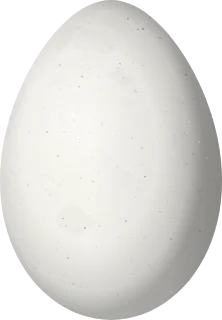 Illustration of a Crested Ant Tanager (Driophlox cristata) egg, 25.5 × 17.7 mm