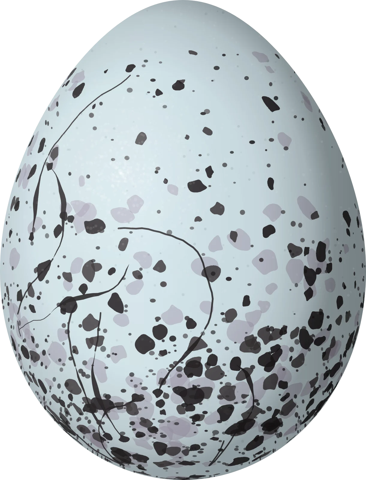 Illustration of a Crimson-backed Tanager (Ramphocelus dimidiatus) egg, 22.4 × 17.1 mm