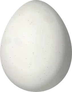 Illustration of a Dark-bellied Cinclodes (Cinclodes patagonicus) egg, 26.7 × 21.1 mm