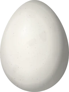 Illustration of a Des Murs's Wiretail (Sylviorthorhynchus desmurii) egg, 20.6 × 15.5 mm