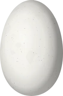 Illustration of an Emerald-chinned Hummingbird (Abeillia abeillei) egg, 13.5 × 8.9 mm