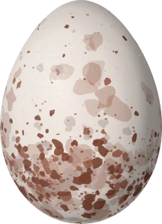 Illustration of a Fulvous Wren (Cinnycerthia fulva) egg, 18 × 13 mm