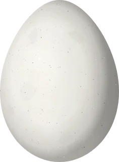 Illustration of a Grass Wren (Cistothorus platensis) egg, 16.7 × 12.3 mm