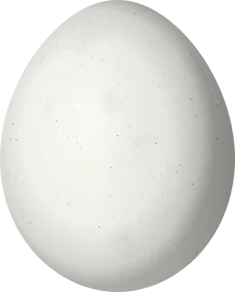Gray Hawk egg, 50.8 × 41 mm