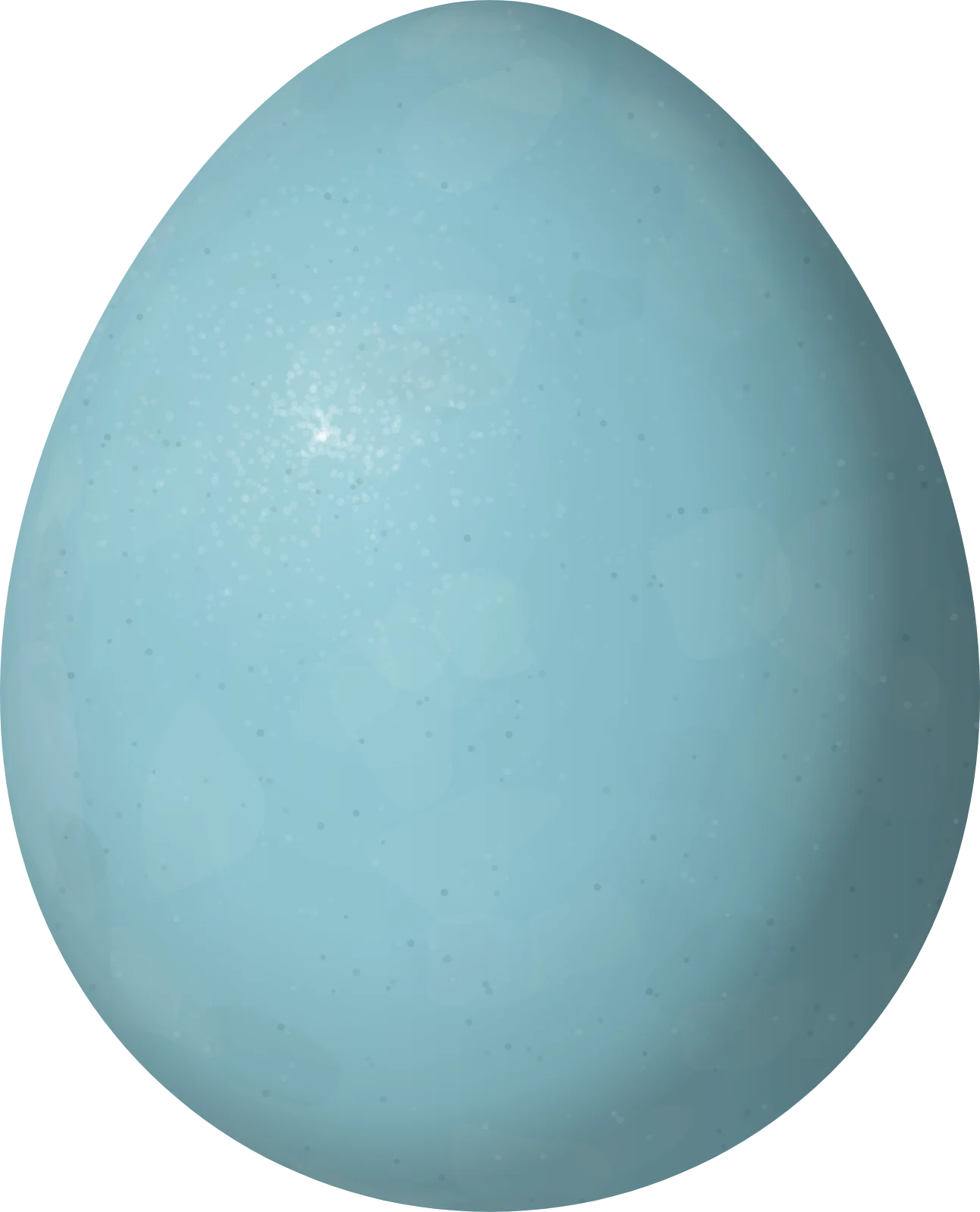 Illustration of a Great Antpitta (Grallaria excelsa) egg, 30.7 × 24.8 mm