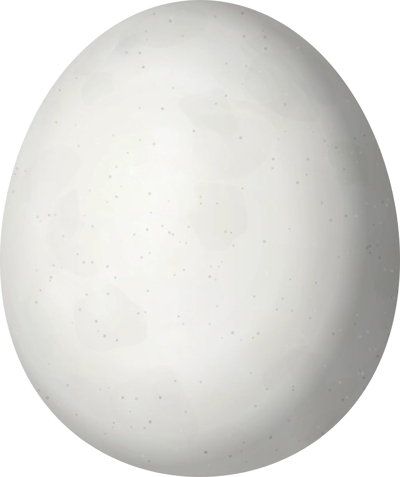 Illustration of a Great Horned Owl (Bubo virginianus) egg, 56.1 × 47 mm