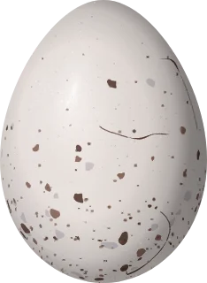 Illustration of a Great Inca Finch (Incaspiza pulchra) egg, 20.5 × 15 mm