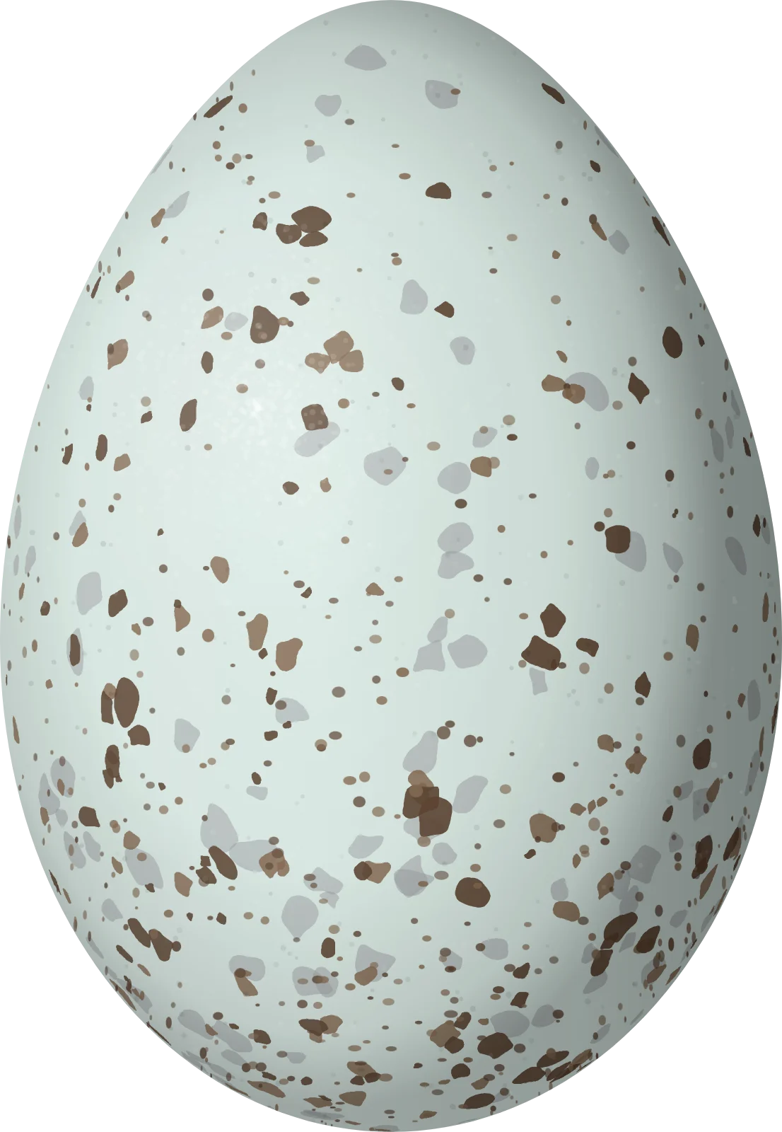 Illustration of a Greater Yellow Finch (Sicalis auriventris) egg, 23.3 × 16.1 mm
