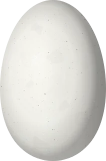 Illustration of a Green Mango (Anthracothorax viridis) egg, 14.7 × 9.7 mm