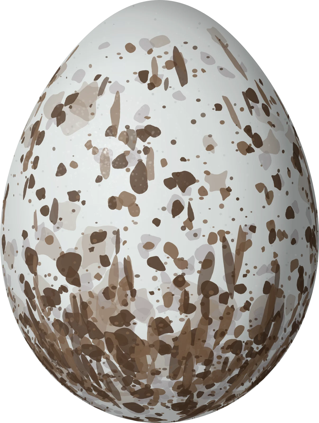 Illustration of a Grey-capped Hemispingus (Kleinothraupis reyi) egg, 21.1 × 15.9 mm