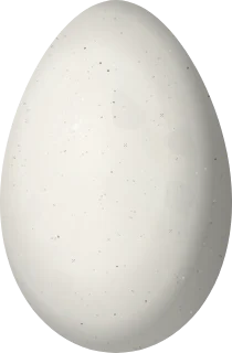 Illustration of a Henna-capped Foliage-gleaner (Clibanornis rectirostris) egg, 31.4 × 20.6 mm