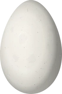 Illustration of a Henna-hooded Foliage-gleaner (Clibanornis erythrocephalus) egg, 31.4 × 20.6 mm