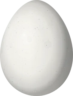 Illustration of a Hoary-throated Spinetail (Synallaxis kollari) egg, 20.3 × 15.4 mm