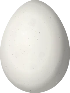 Illustration of a Lark-like Brushrunner (Coryphistera alaudina) egg, 23.1 × 17.5 mm