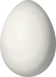 Illustration of a Light-crowned Spinetail (Cranioleuca albiceps) egg, 21.9 × 16 mm