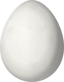 Illustration of a Long-tailed Cinclodes (Cinclodes pabsti) egg, 27 × 20.9 mm