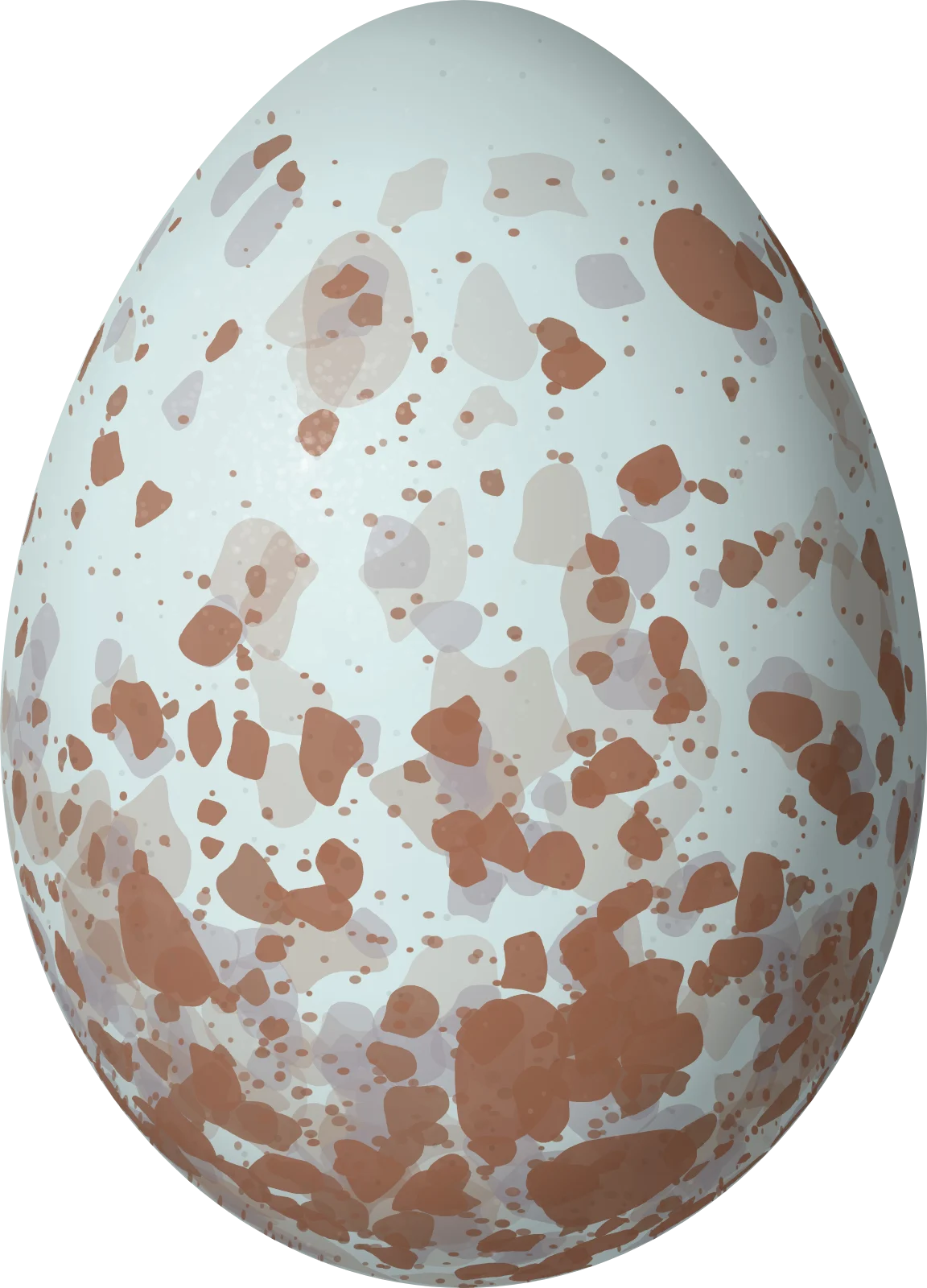 Illustration of a Maranon Thrush (Turdus maranonicus) egg, 28.2 × 20.3 mm