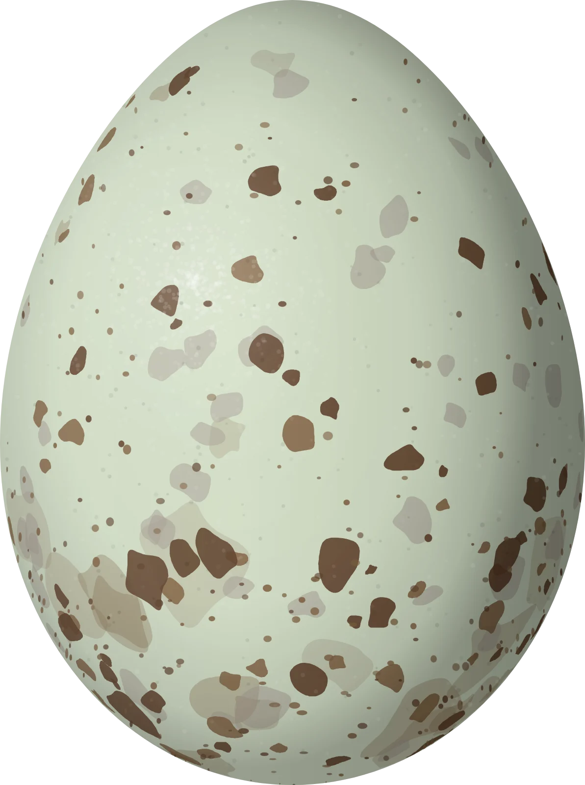 Illustration of a McKay's Bunting (Plectrophenax hyperboreus) egg, 23.2 × 17.3 mm
