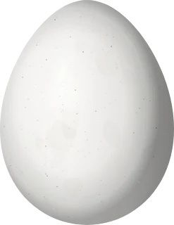 Illustration of a Montane Foliage-gleaner (Anabacerthia striaticollis) egg, 26.6 × 20.5 mm