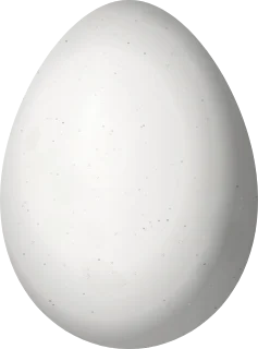 Illustration of a Mournful Long-tailed Woodcreeper (Deconychura pallida) egg, 24.3 × 18 mm