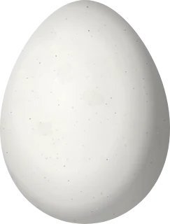 Illustration of a Northern Barred Woodcreeper (Dendrocolaptes sanctithomae) egg, 29.8 × 22.6 mm