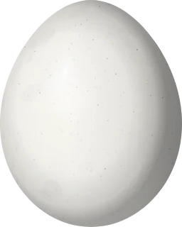 Illustration of an Ochre-collared Piculet (Picumnus temminckii) egg, 15 × 12 mm