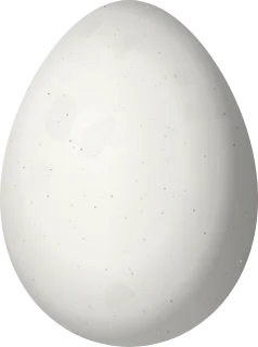 Illustration of an Ochre-throated Foliage-gleaner (Automolus ochrolaemus) egg, 26.6 × 19.8 mm