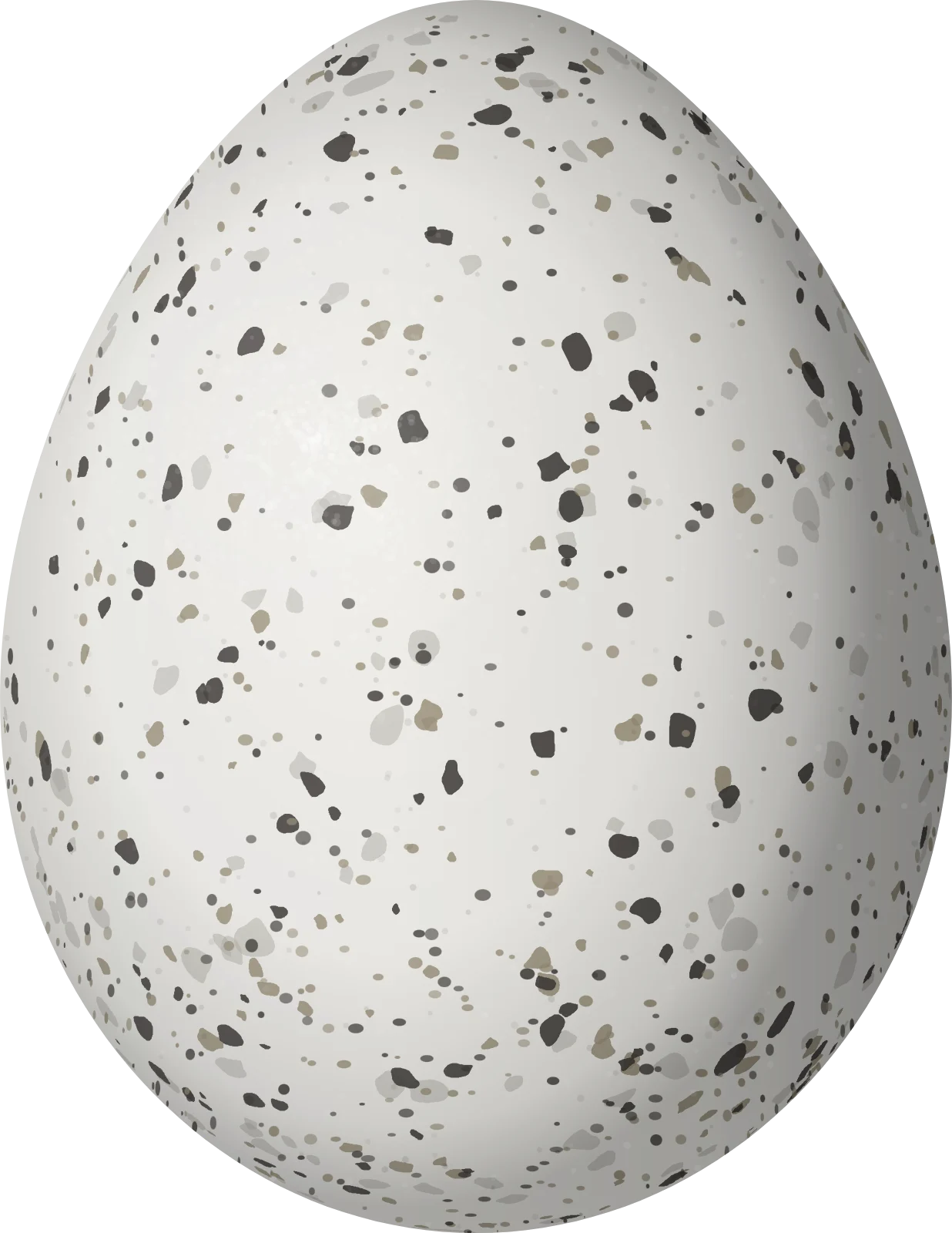Illustration of an Opal-rumped Tanager (Tangara velia) egg, 22 × 17 mm