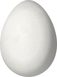 Illustration of a Pallid Spinetail (Cranioleuca pallida) egg, 22.6 × 16.8 mm