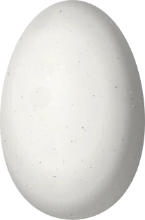 Illustration of a Perija Metaltail (Metallura iracunda) egg, 12.7 × 8.4 mm