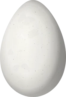 Illustration of a Red-billed Curassow (Crax blumenbachii) egg, 87.5 × 60.2 mm