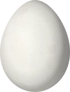 Illustration of a Red-breasted Chat (Granatellus venustus) egg, 18.6 × 14.3 mm