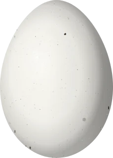 Red-eyed Vireo egg, 20.3 × 14.5 mm