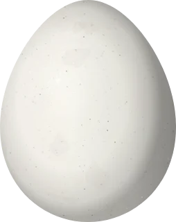 Illustration of a Rock Earthcreeper (Ochetorhynchus andaecola) egg, 26.1 × 20.7 mm