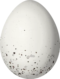 Illustration of a Rose-breasted Chat (Granatellus pelzelni) egg, 18.8 × 14.4 mm