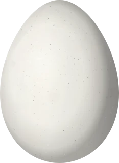 Illustration of a Rufous-banded Miner (Geositta rufipennis) egg, 26.2 × 19.1 mm