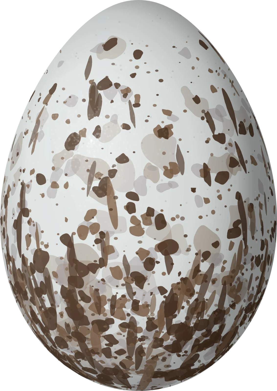 Illustration of a Rufous-bellied Mountain Tanager (Pseudosaltator rufiventris) egg, 29.1 × 20.6 mm